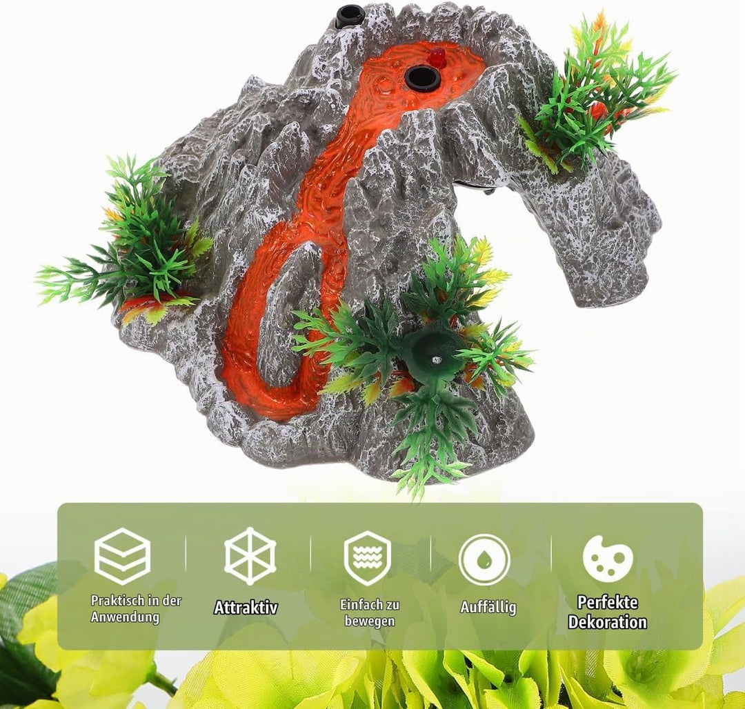 Kisangel Elektrisches Vulkan-Spielzeug Mit Realistischem Nebel Lichteffekten Und DinosauriergeräUsch