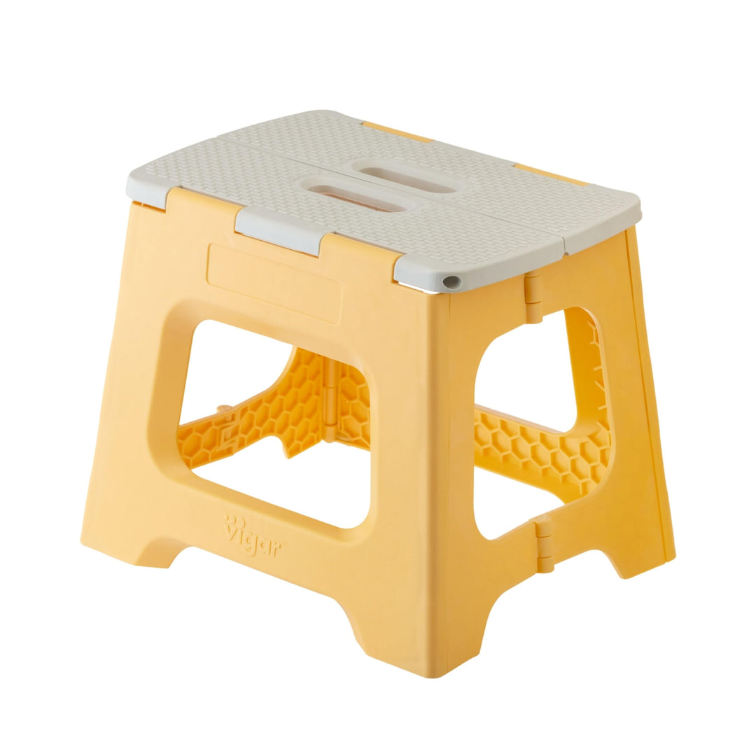 Vigar Kompakte Tritthocker Klappbar für Erwachsene, 27 cm, Klapphocker Faltbar 150 kg rutschfest, Le