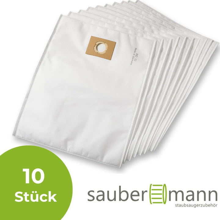 Set: 1x Filter + 10x Vliesbeutel für Kärcher NT 35/1 Eco/M/Tact/Te/Te M - Staubfilter + Staubsaugerb