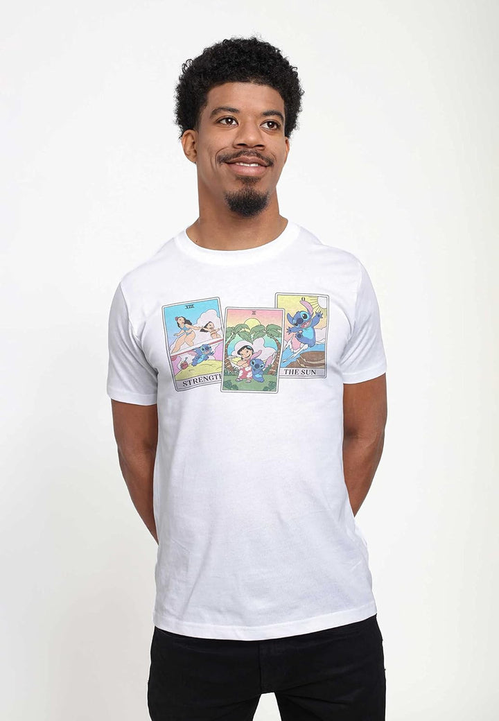 Disney Unisex Lilo & Stitch - Lilo Stitch Tarot Organic Short Sleeve T-Shirt T-Shirt (1er Pack) M We