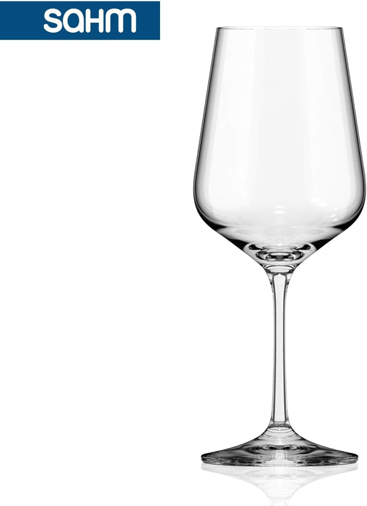 Sahm Weingläser Weisswein Set (6 STK) - 360 ml Weissweingläser - Spülmaschinengeeignet - Langlebiges