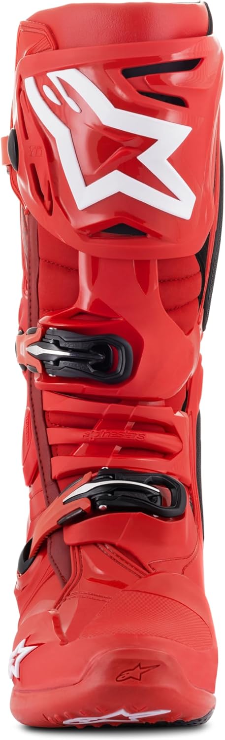 Alpinestars Tech 10 Motocross Stiefel (Red,10 (44.5)) 44.5 EU Rot, 44.5 EU Rot