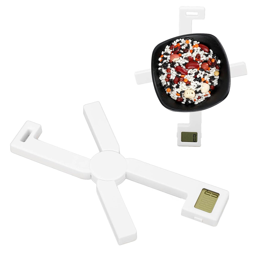 aqxreight Faltbare Digitale Küchenwaage mit LCD-Display, 5 Einheiten, Kompakt und Tragbar Zum Messen