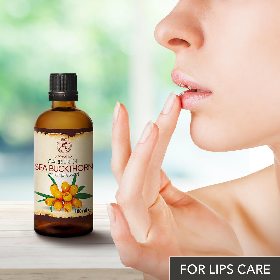 Sanddornöl 100ml - Hippophae Rhamnoides - Kaltgepresst - Sanddorn Öl - Sea Buckthorn Oil - Rein &amp; Na