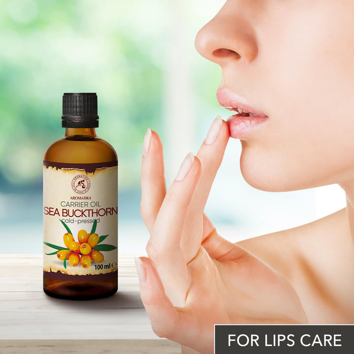 Sanddornöl 100ml - Hippophae Rhamnoides - Kaltgepresst - Sanddorn Öl - Sea Buckthorn Oil - Rein &amp; Na