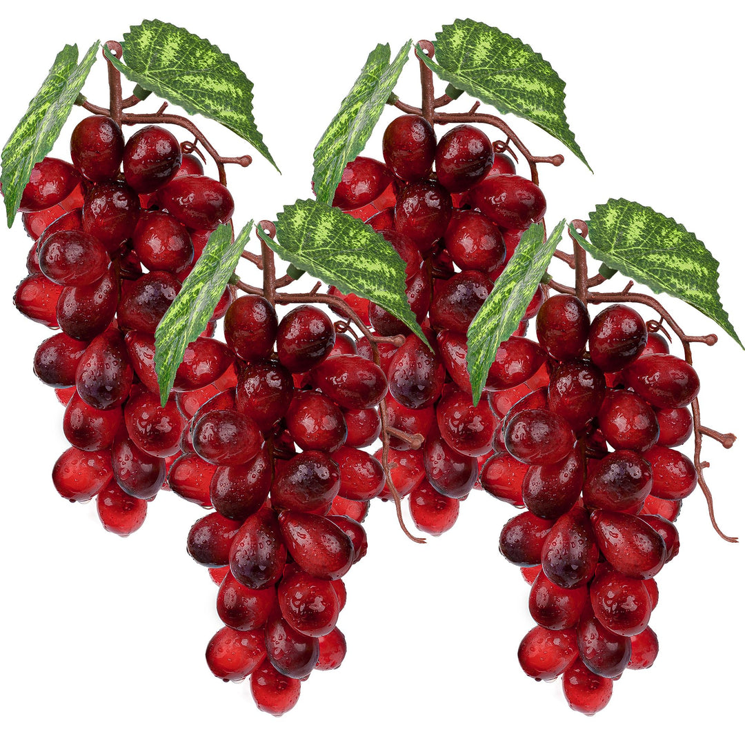 Künstlich Trauben Fälschung Kunststoff Obst Dunkelrot Trauben Dekoration Hochzeit Garten Requisiten