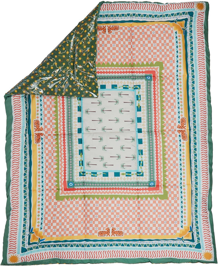 BUTLERS Picknickdecke 140x180 cm - Picnic Deluxe - Picknickdecke Baumwolle gefüttert | Liegedecke St