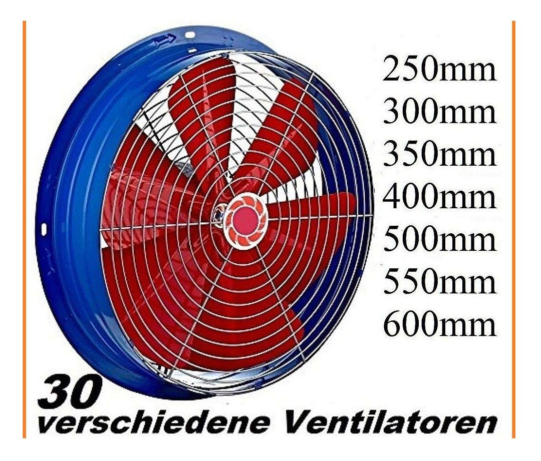 Uzman-Versand 600mm Industrieventilator, abluftventilator Axialventilator Wandventilator