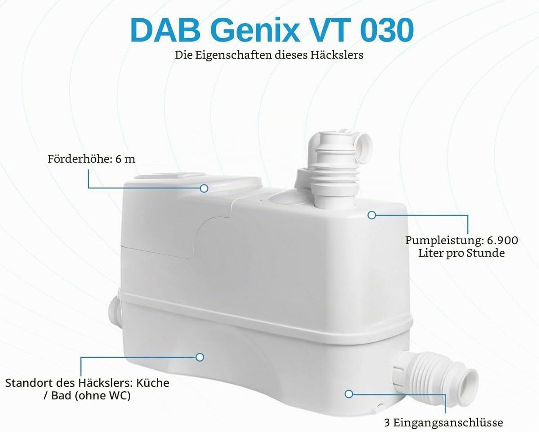 DAB Genix VT 030 Abwasserhebeanlage