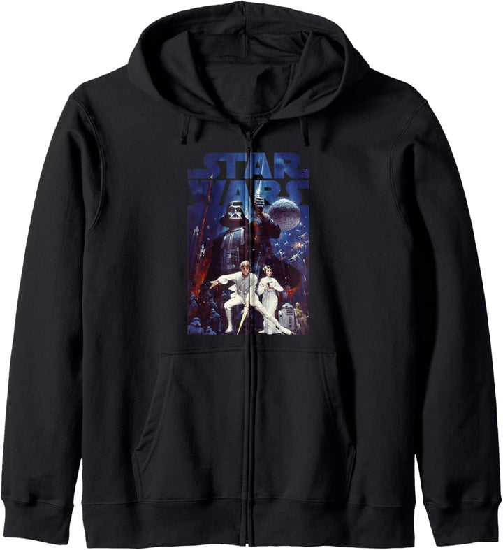 Star Wars Vader Luke Leia Family Portrait Kapuzenjacke