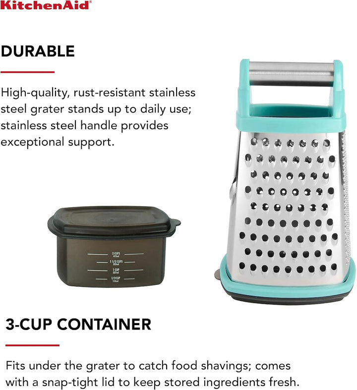 KitchenAid Gourmet Box Reibe, aqua sky