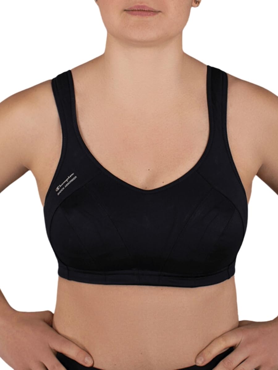 Champion Damen Sport-BH 90F Schwarz, 90F Schwarz