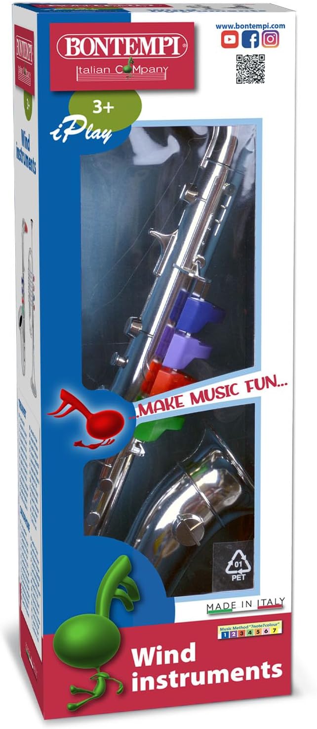 Bontempi – 323931 – Musikinstrument – Saxophon 4, Rot 39 cm, 39 cm