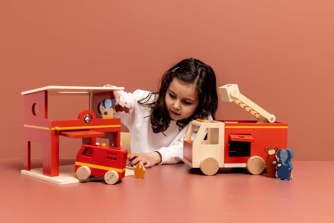 Trixie Houten brandweerwagen