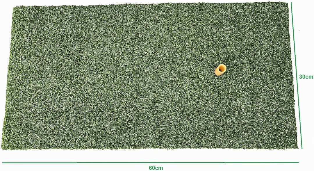 LL-Golf ® Golf Abschlagmatte 60x30 cm/Übung Training Matte/Übungsmatte inklusive Gummi Tee/ideal zum