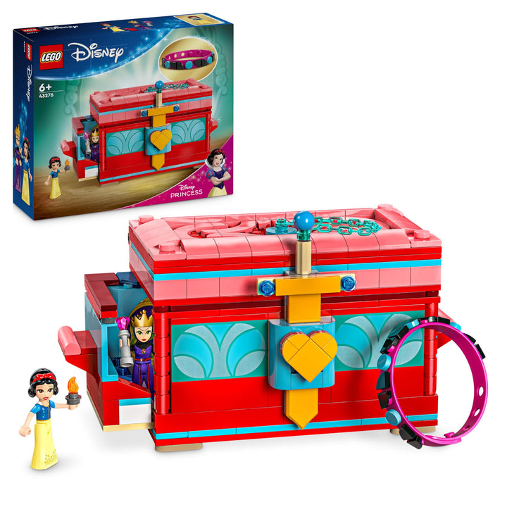 LEGO ǀ Disney Schneewittchens Schmuckkassette - Spielzeug mit verschliessbarem Deckel & Armband Plus