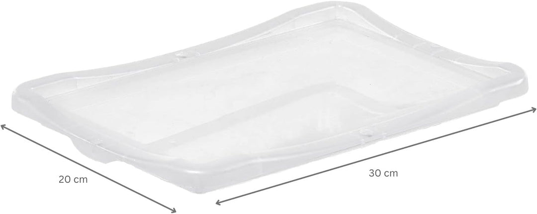 PROREGAL SuperSparSet 10x Klickdeckel für transparente Eurobehälter BasicLine mit geschlossenem Grif