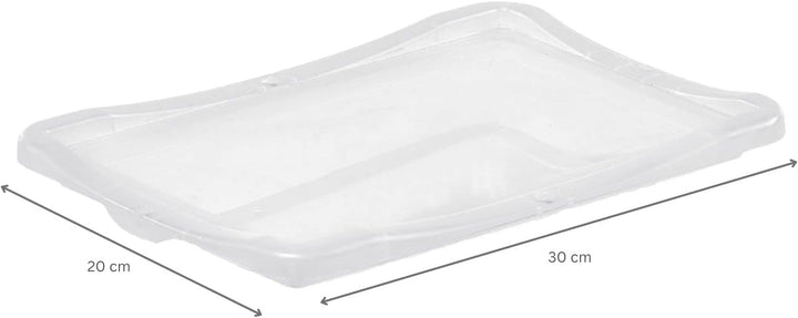 PROREGAL SuperSparSet 10x Klickdeckel für transparente Eurobehälter BasicLine mit geschlossenem Grif