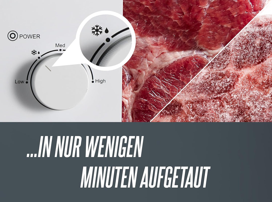 HEINRICHS Mikrowelle, kompakte Mikrowelle, 20L Volumen, 5 Leistungsstufen, inkl.35 min. Timer, Defro