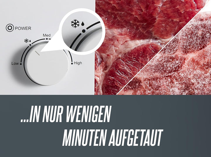 HEINRICHS Mikrowelle, kompakte Mikrowelle, 20L Volumen, 5 Leistungsstufen, inkl.35 min. Timer, Defro