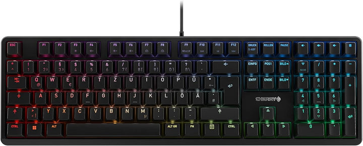 CHERRY G80-3000N RGB, Deutsches Layout, QWERTZ Tastatur, kabelgebundene Tastatur, mechanische Gaming