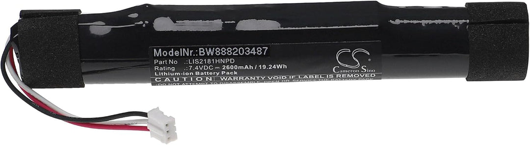 vhbw Akku Ersatz für Sony LIS2181HNPD für Lautsprecher Boxen Speaker (2600 mAh, 7,4 V, Li-Ion)