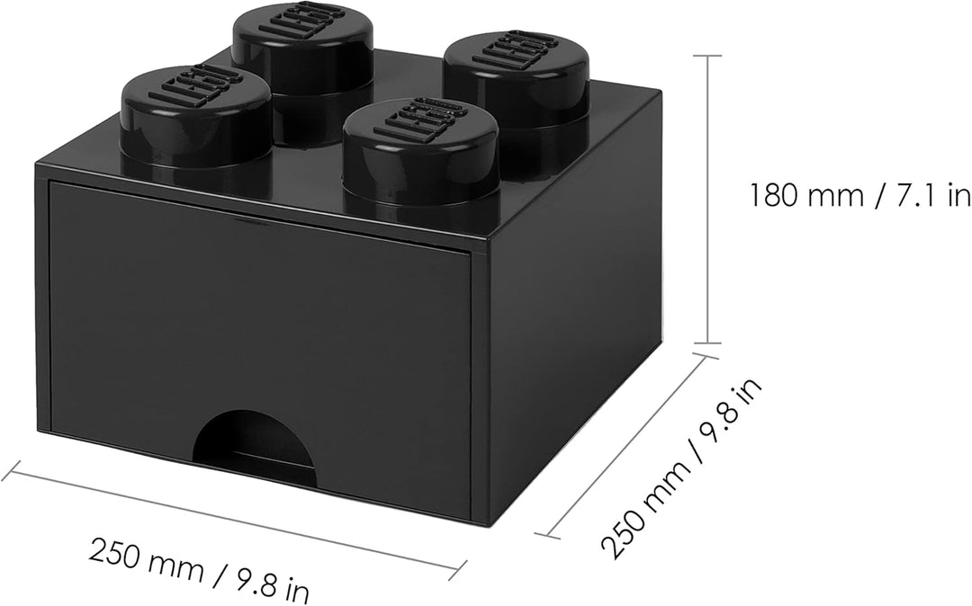 Room Copenhagen Schublade Brick Drawer 4", Schwarz, Schwarz