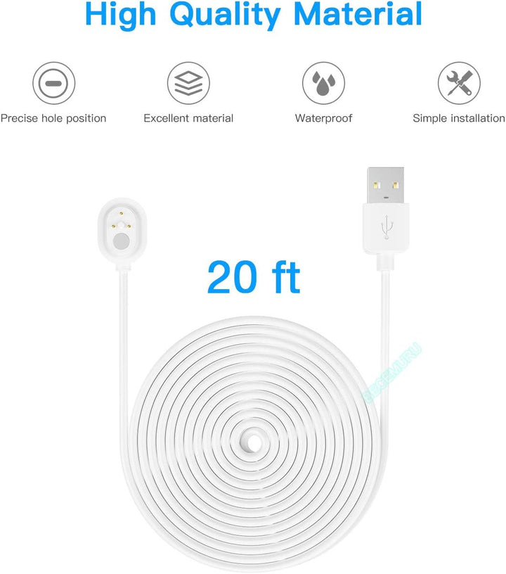 Arlo Ultra/Arlo Pro 3 Ladekabel BECEMURU Wetterfestes Magnetkabel für Arlo Ultra/Arlo Pro 3-Überwach