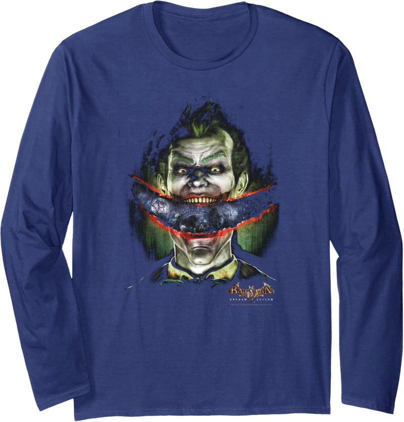 Batman: Arkham Asylum Joker Crazy Lips Langarmshirt