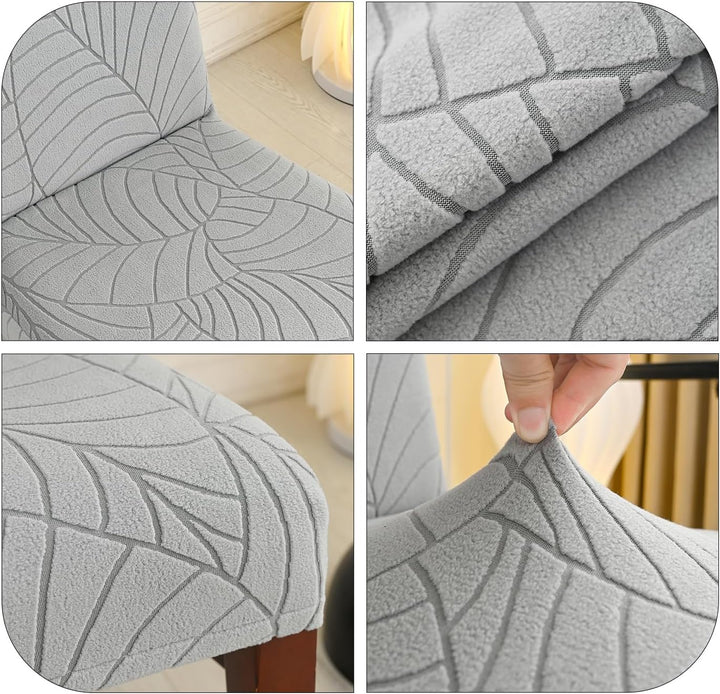 SHENGYIJING Stretch Set of 2 or 4 or 6 Waterproof Dining Chair Covers for Dining Room, Removable and
