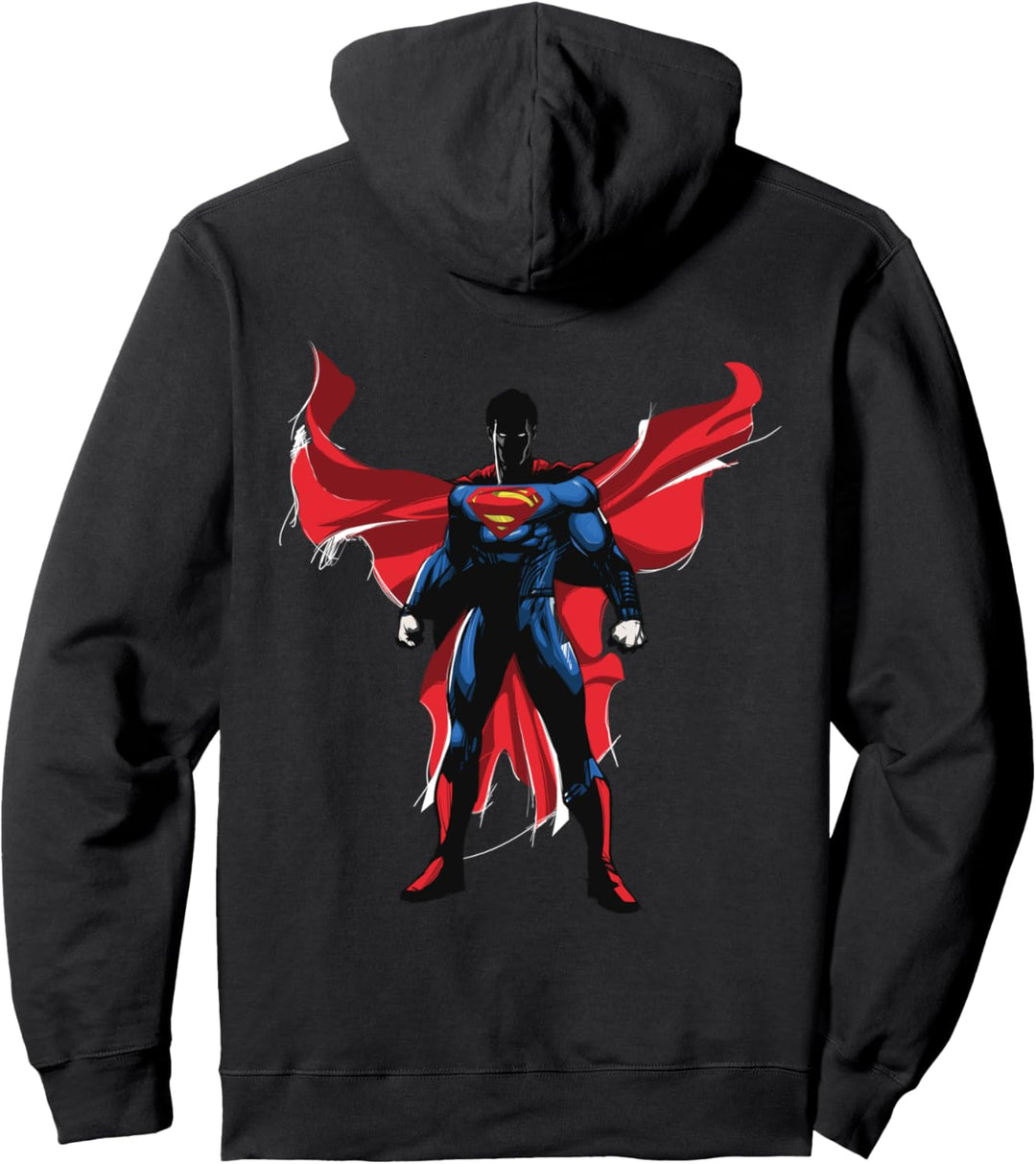 DC Batman V Superman Superman Charakterumhang Pullover Hoodie