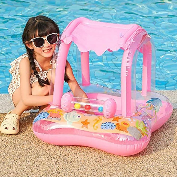Babyschwimmhilfe, Aufblasbare Schwimmhilfe Für Kleinkinder Mit Cartoon Design, Baby Schwimmhilfe Mit