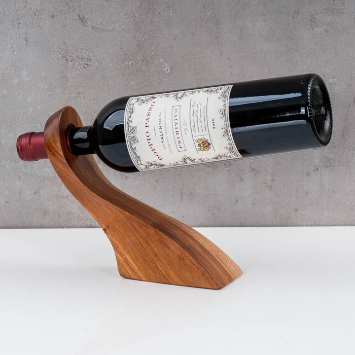 levandeo Weinflaschenhalter Holz Akazie Flaschenhalter Weinhalter Weinständer Geschenk Geschenkidee