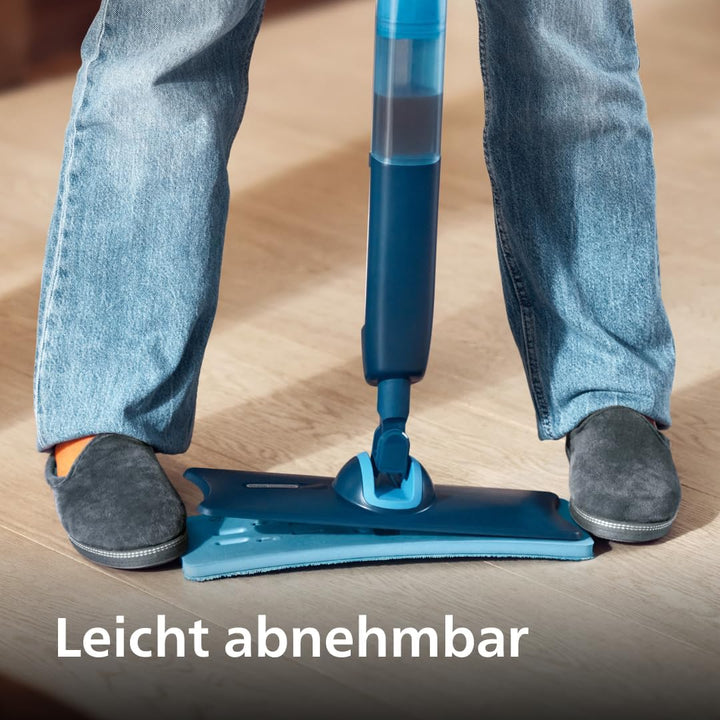 Philips OneUp Ersatzpad für Holz, Parkett &amp; Linoleum – Saugt Schmutzwasser auf &amp; wischt mit sauberem