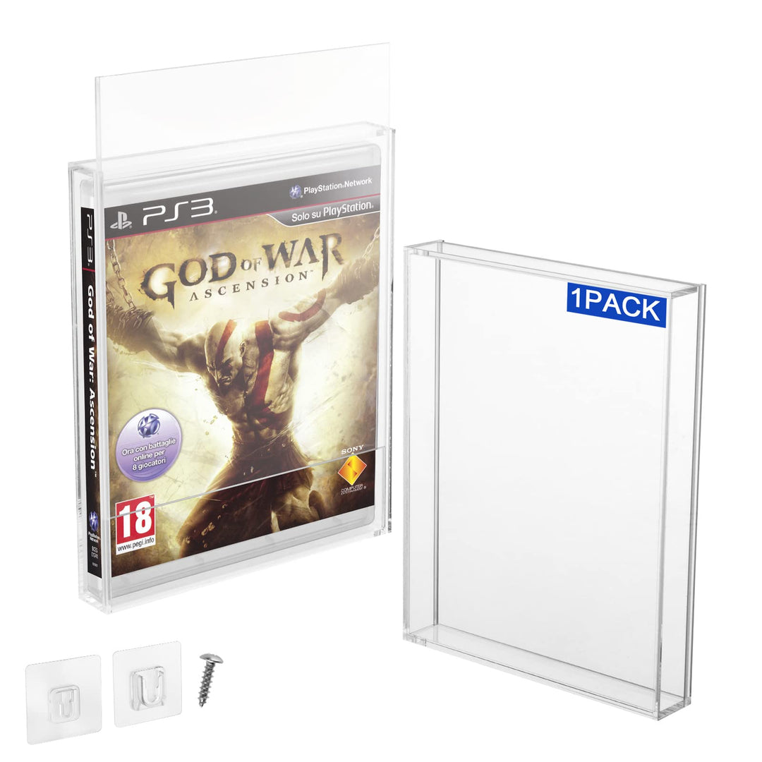 CaSZLUTION Transparente Acryl-Schutzhülle für Videospielbox für PS3, PS4, PS5 und Xbox One, 3 mm dic