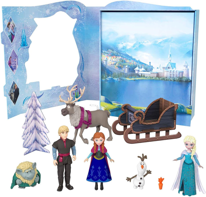 Disney Die Eiskönigin - Märchen-Set mit 6 spielerischen Lieblingsfiguren, interaktiver Verpackung un