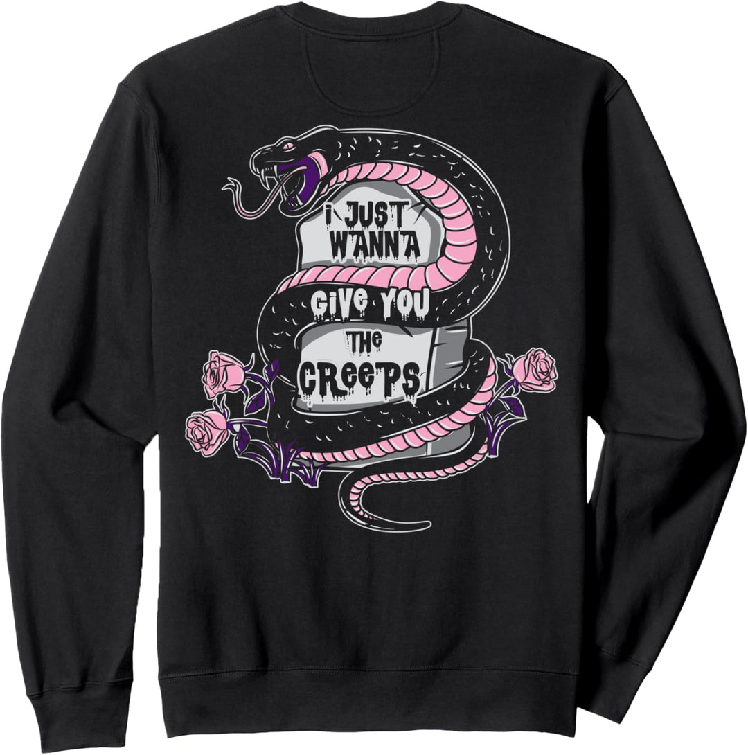 I Just Wanna Give You The Creeps – Pastell-Gothic-Stil (auf der Rückseite) Sweatshirt