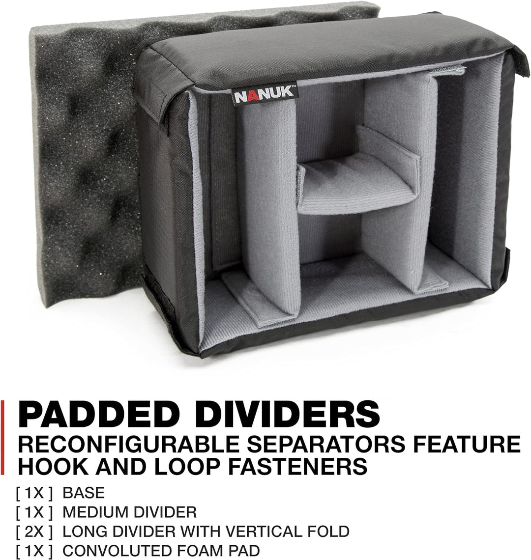 Nanuk 905 Wasserdichter Hartschalenkoffer Mit Gepolsterten Trennwänden - Orange Gepolsterte Trennwan