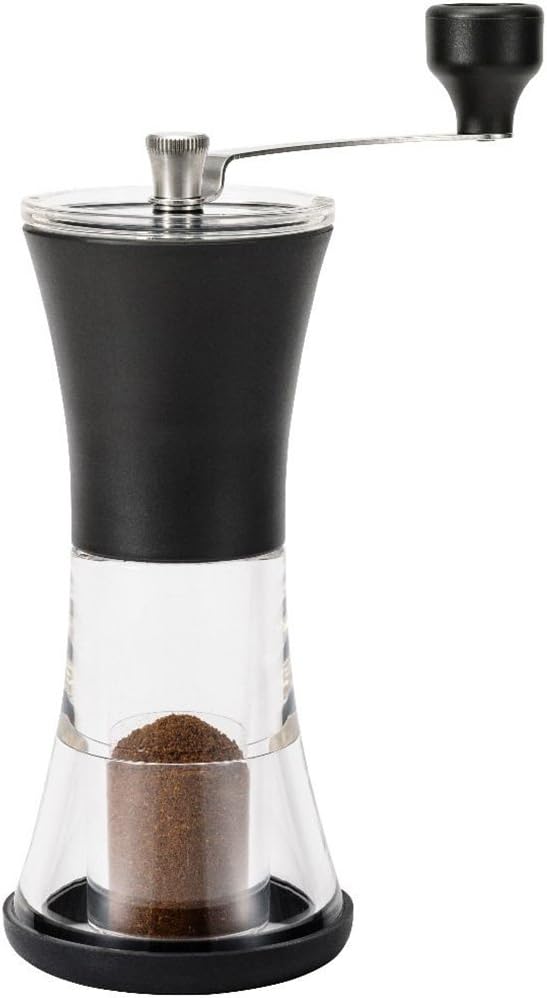 Kyocera CM-40 Keramik-Kaffeemühle Mühle, schwarz/acryl 8,2 x 16 x 21,9 cm