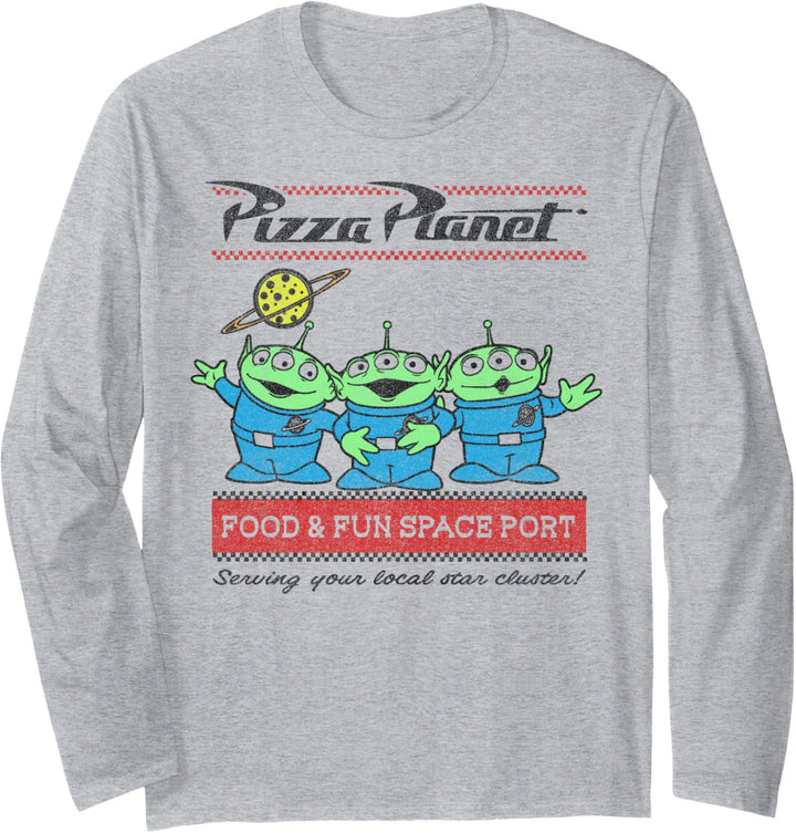 Disney Pixar Toy Story Pizza Planet Food & Fun Space Port Langarmshirt