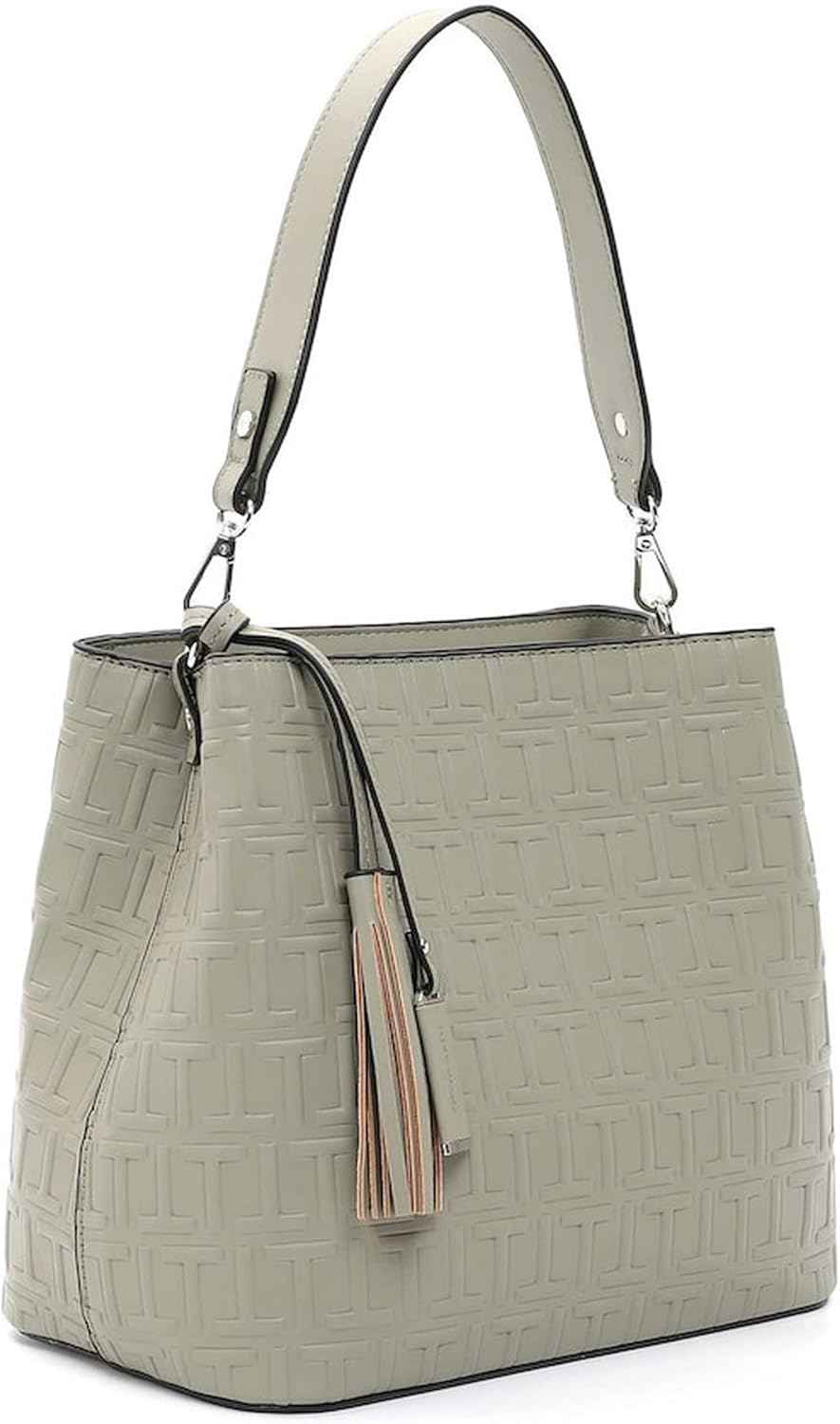 Tamaris Beutel Leona 32171 Damen Handtaschen Print Einheitsgrösse Khaki, Einheitsgröße Kha