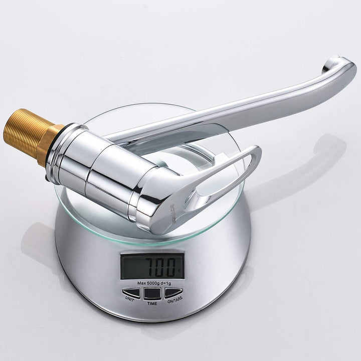 BONADE Niederdruck Armatur Küche, Wasserhahn Küche Niederdruck mit 3 Anschluessen für Boiler, 360° D