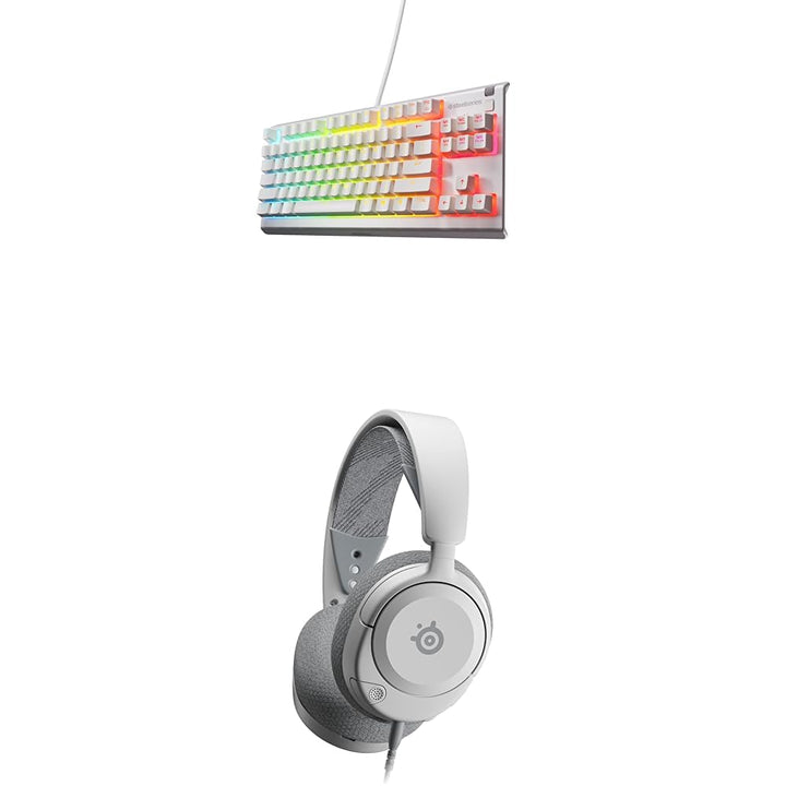 SteelSeries Apex 3 TKL White - Gaming Tastatur - 8-Zonen RGB-Beleuchtung - Deutsches QWERTZ Arctis N