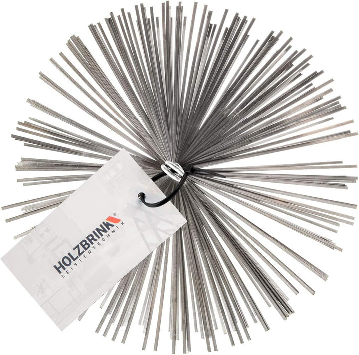 HOLZBRINK 150mm Kaminbesen Schornsteinbesen aus Federstahl + 30m PP-Seil + Zuggewicht inkl. Montagez