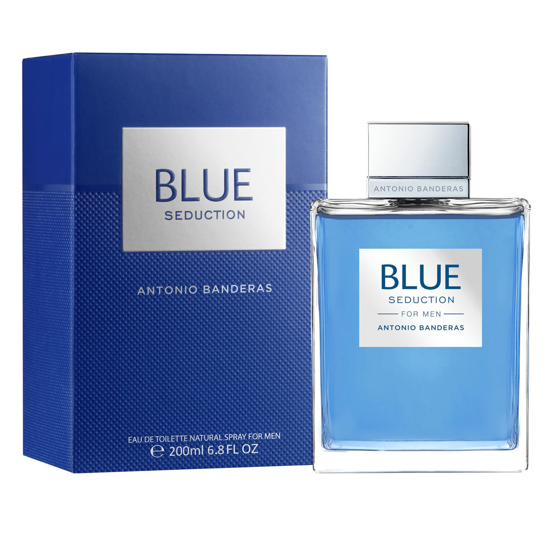 Antonio Banderas Perfumes – Blue Seduction – Eau de Toilette Spray für Herren – 200 ml / 6,7 Fl. Oz