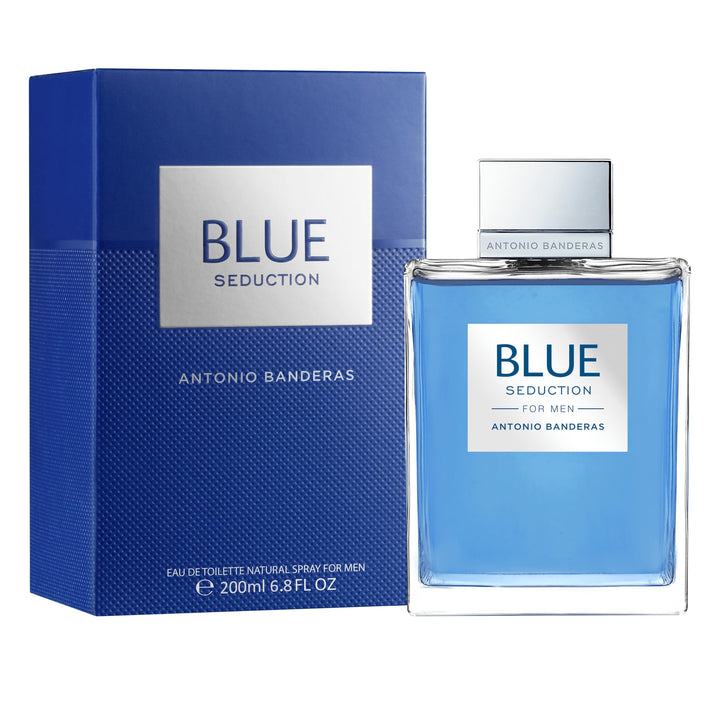 Antonio Banderas Perfumes – Blue Seduction – Eau de Toilette Spray für Herren – 200 ml / 6,7 Fl. Oz