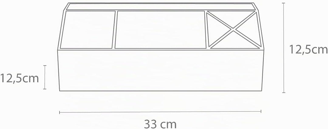 BIGSO ELISA Schreibtisch Organizer – Aufbewahrungsbox mit 4 Fächern – Schreibtischablage für Zettel,