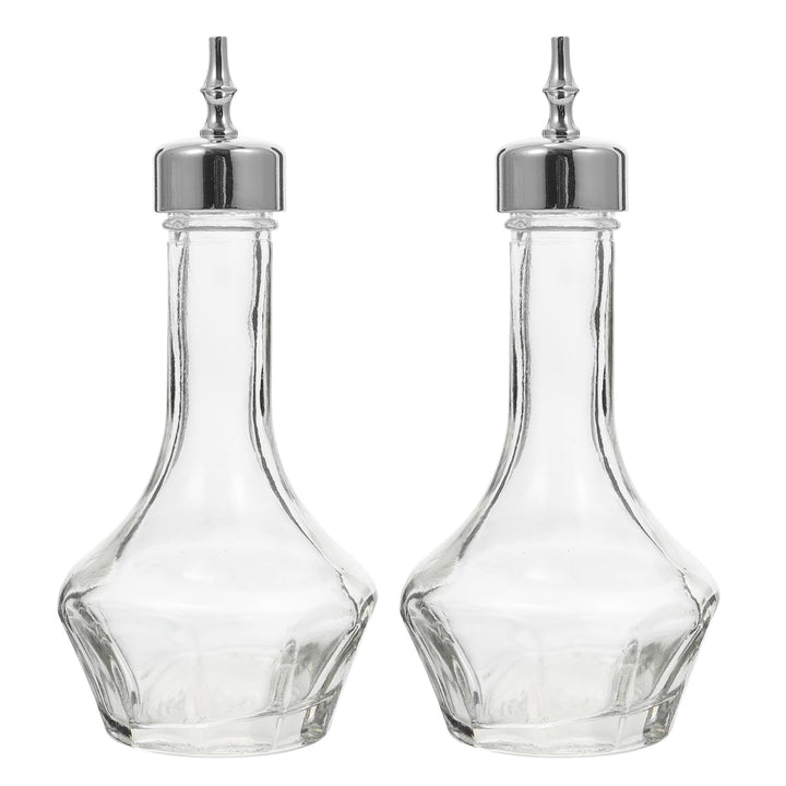 ULTECHNOVO 2 Stück Bartender Glas Bitters Flaschen mit Dosierkopf Präzise Tropfflasche für Cocktail-