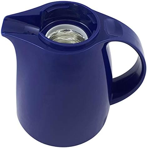 Helios Servitherm Thermoskanne Dunkelblau 0,3L – 6h Heiss - Hält Getränke heiss & kalt – Einhandbedi