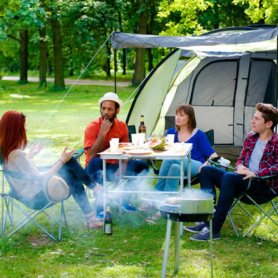 Klapptisch, Klappbare Campingtische Campingtisch Klein Höhenverstellbar Camping Tisch Wohnzimmer aus